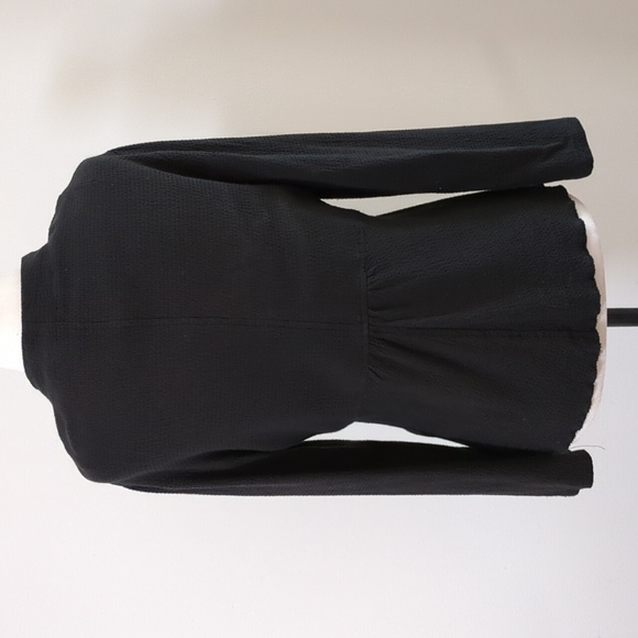 Oska Soft Black Textured Seersucker Jacket - Picture 3 of 16